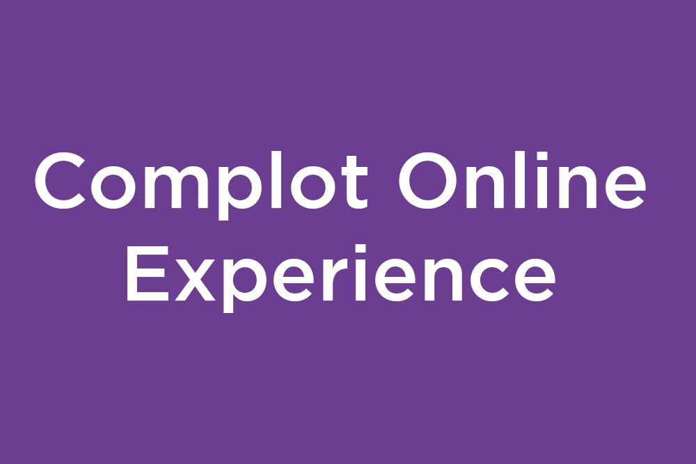 Llega Complot Online Experience. Es como estar en Complot, pero sin venir a Complot